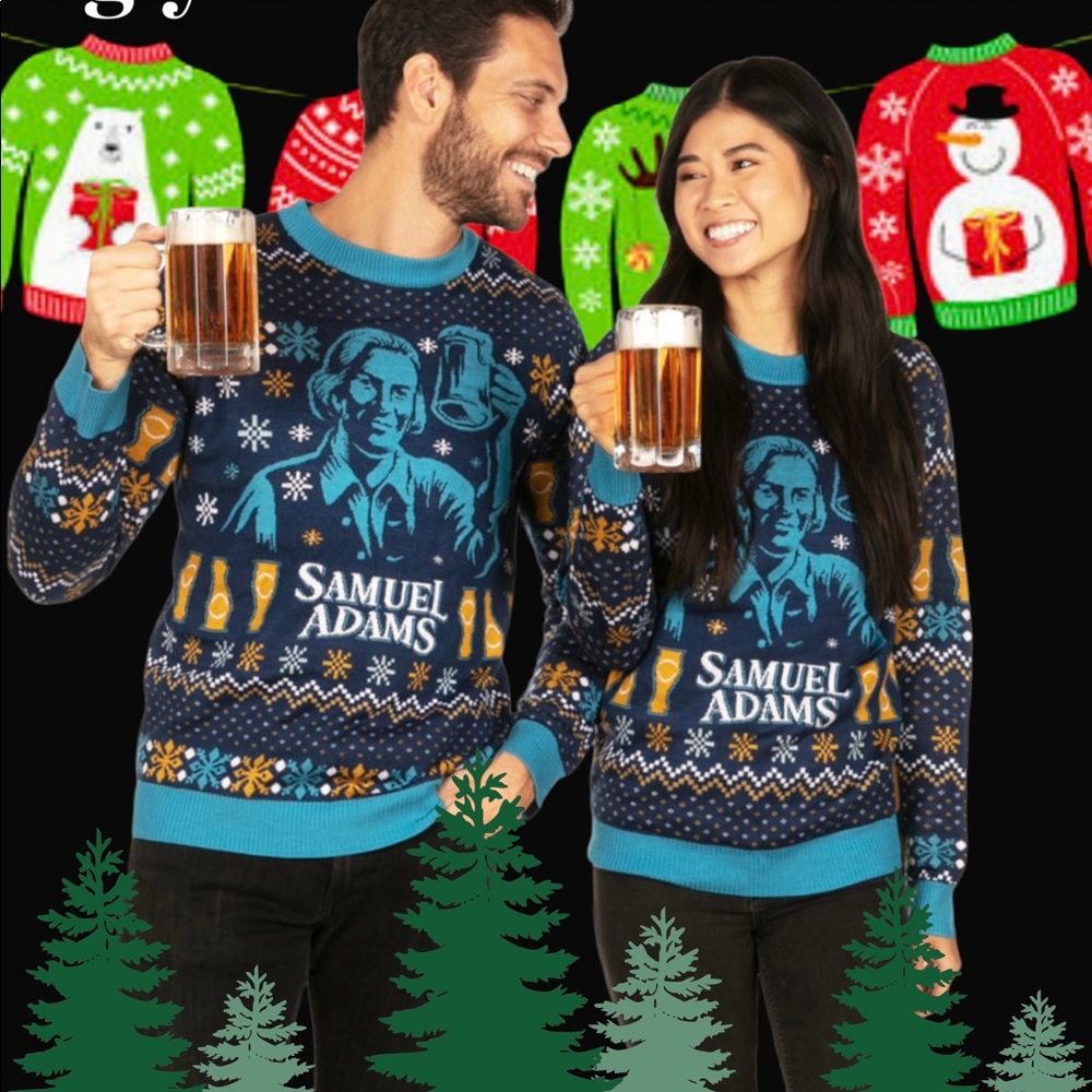NWT Ugly Christmas Sweater with Lights from Tipsy Elves, Large